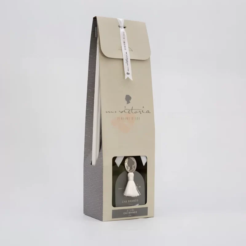 Difusor Vareta M Victória 400ml Cônico - Chá Branco